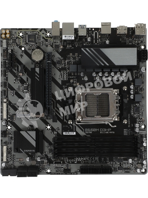 Материнская плата Gigabyte B650M D3HP, AM5, AMD B650, 4xDDR5, 4xSATA, 2xM.2, 1xPCIe 4.0 x16, 1xPCIe x1, HDMI, 2xDisplayPort, 1x2.5Gb LAN, USB Type-C, 3x3.5 мм, 7.1, microATX