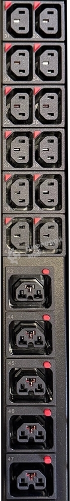Блок распределения питания Lanmaster TWT-PDU19-16A10C3-C20 гор.размещ. 9xC13 базовые 16A C20