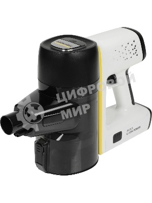 Пылесос вертикальный Karcher VC 6 Cordless ourFamily Car черный/белый, питание от аккумулятора, 250 Вт, уборка сухая, пылесборник 0.8 л, работа от АКБ max 50 мин