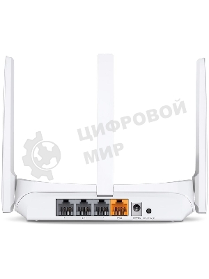 Роутер Mercusys MW306R 300 Mbps Multi-Mode Wireless N Router, 3 × Fixed External Antennas, 3× 10/100 LAN Port, 1× 10/100 WAN Port, 4 in 1- Access Point/Router/Range extender/WISP Mode, WPS/Reset Button, Parental Controls, Guest Network