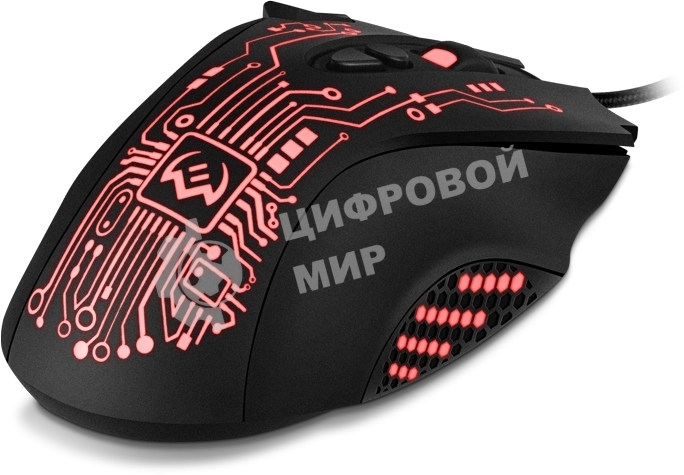 Мышь проводная SVEN RX-G715 черный, 3200 dpi, USB, кнопки - 8