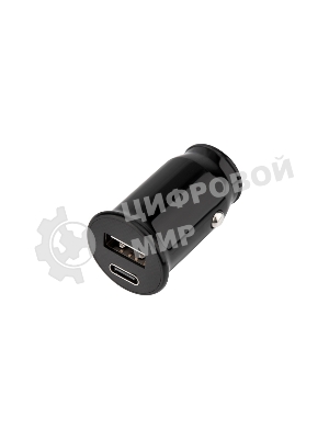 Автозарядка в прикуриватель Rexant АЗУ USB-A+USB-C, 2.4 A черный
