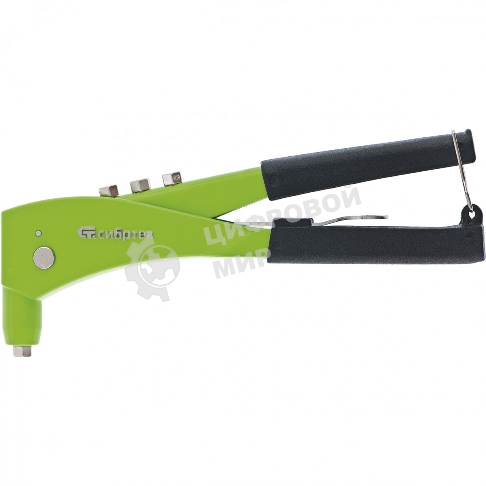 Заклепочник Сибртех 250 мм, литой корпус, заклепки 2,4-3,2-4,0-4,8 мм