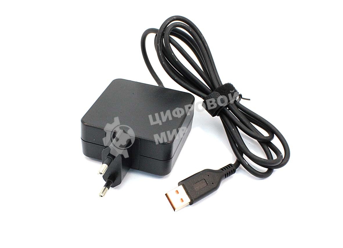 Блок питания (сетевой адаптер) для ноутбуков Lenovo 20V 3.25A USB 65W (wall type) OEM
