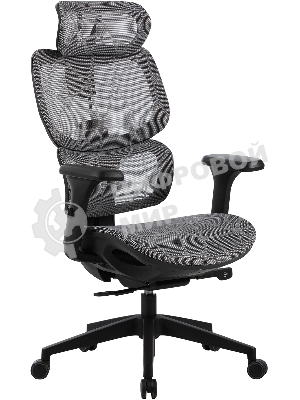 Кресло Cactus CS-MC555-GY черный, сетка