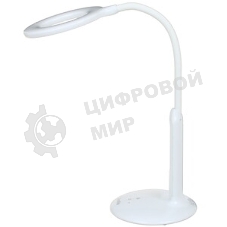 Светильник настольный Camelion KD-313 C01 белый 230V 60W, E27 13639