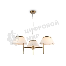 Люстра Ambrella light LH72471/3 BS/WH латунь/белый Е14/3 max 40W D800*290-1080