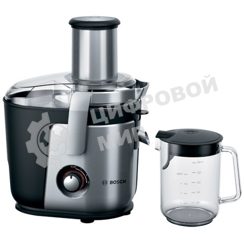 Соковыжималка центробежная Bosch MES4010 1200Вт рез.сок.:1500мл. серебристый/черный