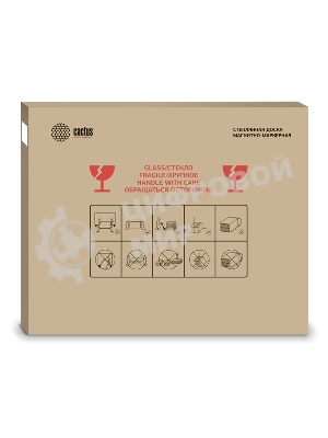 Демонстрационная доска Cactus CS-GbD-65x100-WT стекло стеклянная 65x100 см белый