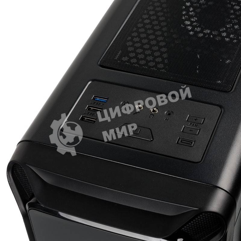 Компьютерный корпус Zalman i3 edge черный без БП ATX 3x120мм 2xUSB 2.0 1xUSB 3.0 audio bott PSU