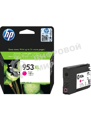 Картридж струйный HP 953XL F6U17AE пурпурный для HP OJP 8710/8715/8720/8730/8210/8725 (1600 стр.)