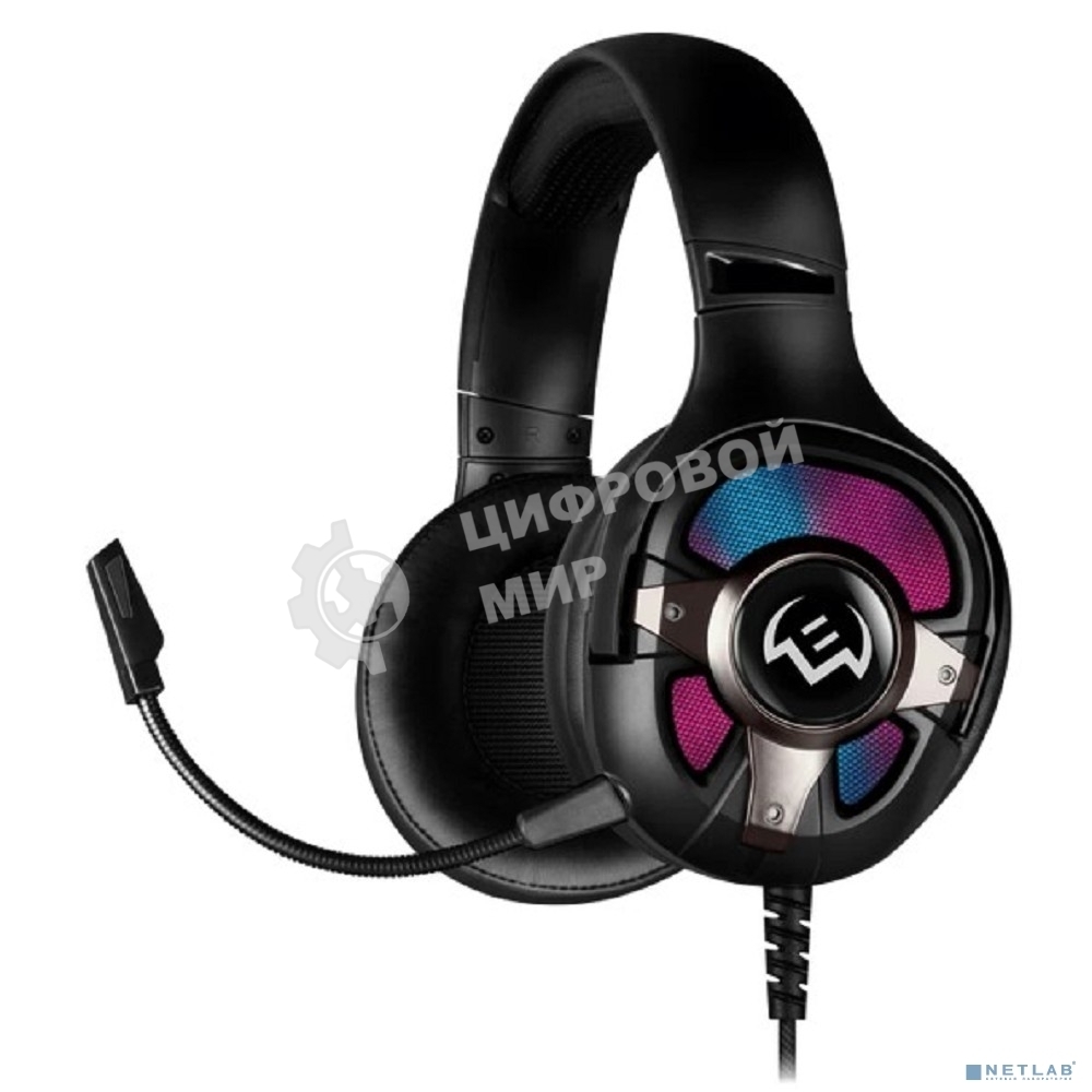 Наушники с микрофоном Sven AP-U1100MV черный 2.2м мониторные оголовье