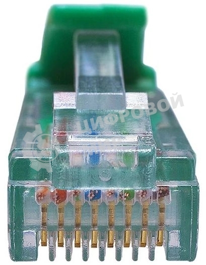 Патч-корд Suprlan 10-0159 UTP RJ-45 вил.-вилка RJ-45 cat.5e 3м зеленый LSZH 24AWG