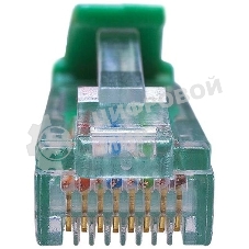Патч-корд Suprlan 10-0159 UTP RJ-45 вил.-вилка RJ-45 cat.5e 3м зеленый LSZH 24AWG