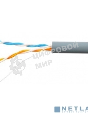 Кабель SkyNet Standart UTP indoor 2x2x0,48, медный, FLUKE TEST, кат.5e, однож., 100 м, box, серый