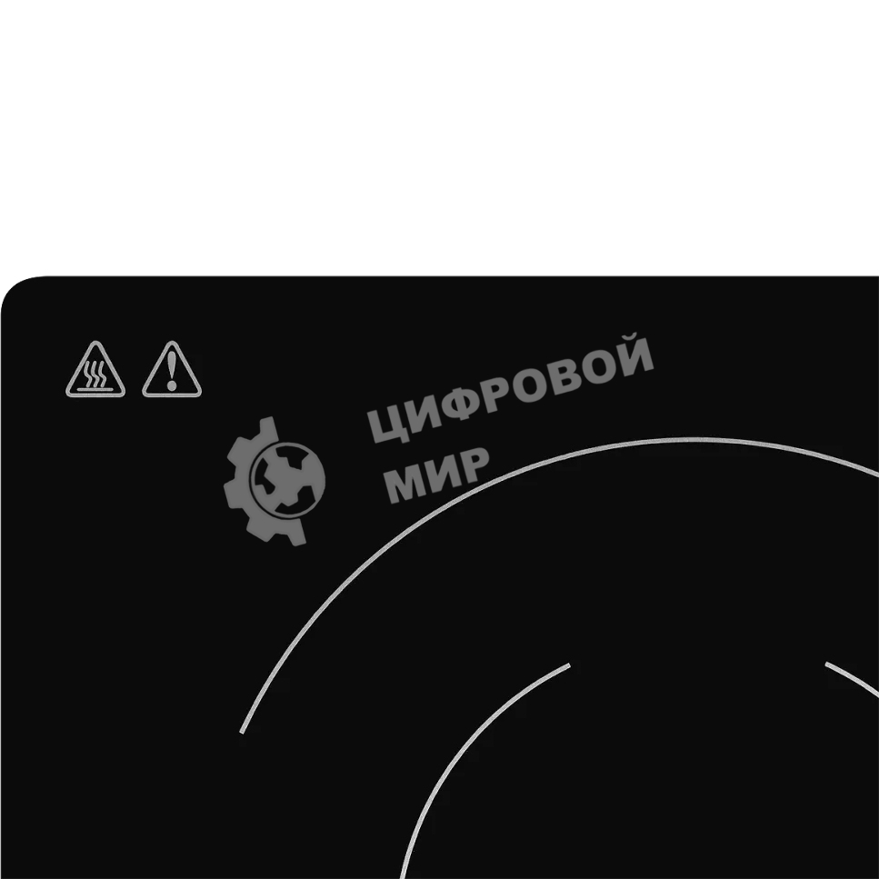 Встраиваемая варочная панель MHE 6022 электрическая, 60 см, 4 конфорки, черный