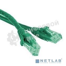 Патч-корд PC-LPM-UTP-RJ45-RJ45-C6-0.5M-LSZH-GN Патч-корд U/UTP, Cat.6, LSZH, 0.5 м, зеленый