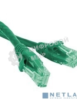 Патч-корд PC-LPM-UTP-RJ45-RJ45-C6-0.5M-LSZH-GN Патч-корд U/UTP, Cat.6, LSZH, 0.5 м, зеленый