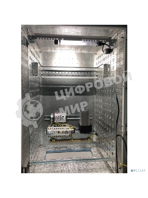 Шкаф уличный всепогодный укомплектованный настенный ЦМО ШТВ-Н, IP55, 12U, корпус: сталь, 600х600х330 мм (ВхШхГ), серый