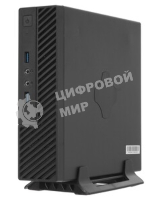 Компьютерный корпус Slim Case Powerman ME100S-BK front fan 4cm, 120W adapter, Mini ITX, VESA