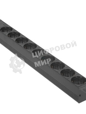 Блок розеток горизонтальный ExeGate ServerPro PDU-19H905 Al-9S-EU3, 19