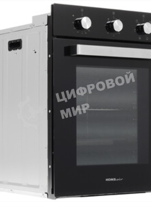 Духовой шкаф электрический встраиваемый HOMSair OEF451BK черный