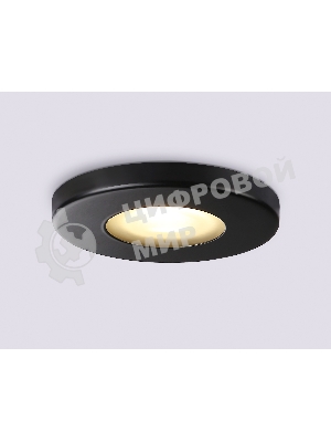 Светильник Ambrella light TN1181 BK черный IP44 GU5.3 D85*34