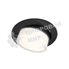 Комплект встраиваемого поворотного светильника Ambrella light XC7652083 SBK/FR/CL черный песок/белый матовый/прозрачный MR16 GU5.3 (C7652, N7160)