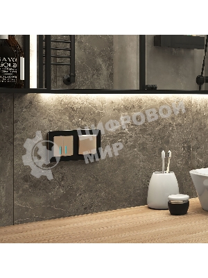 Рамка на 2 поста Platinum (черный алюминий) W0022608