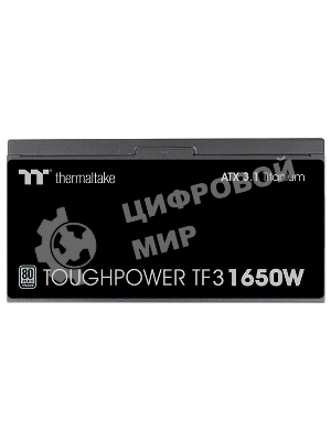 Блок питания Thermaltake Toughpower GF3 1650W Gen.5,, 1650Вт, 80+ Titanium, 140мм, модульный, черный