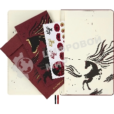 Блокнот Moleskine LIMITED EDITION ГОД ЛОШАДИ LECNYHRSQP060B 130х210мм обложка текстиль 176стр. линейка бордовый