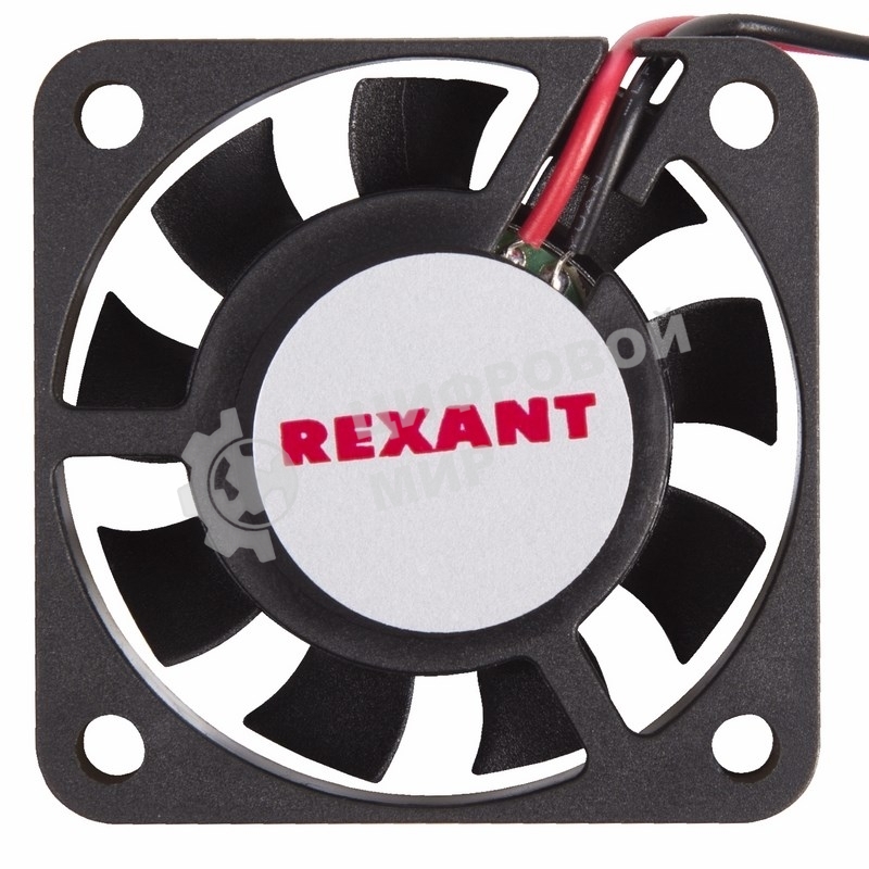 Вентилятор для корпуса Rexant RX 4010MS 24VDC черный, 40 мм, 4800 об/мин, 20 дБ, 2 pin