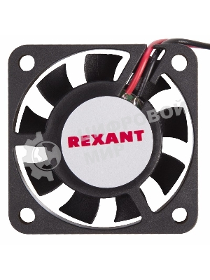 Вентилятор для корпуса Rexant RX 4010MS 24VDC черный, 40 мм, 4800 об/мин, 20 дБ, 2 pin