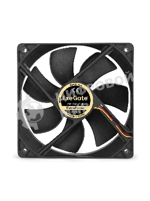Вентилятор для корпуса ExeGate ExtraPower EP12025B3P черный, 120 мм, 1850 об/мин, 30 дБ, 3 pin