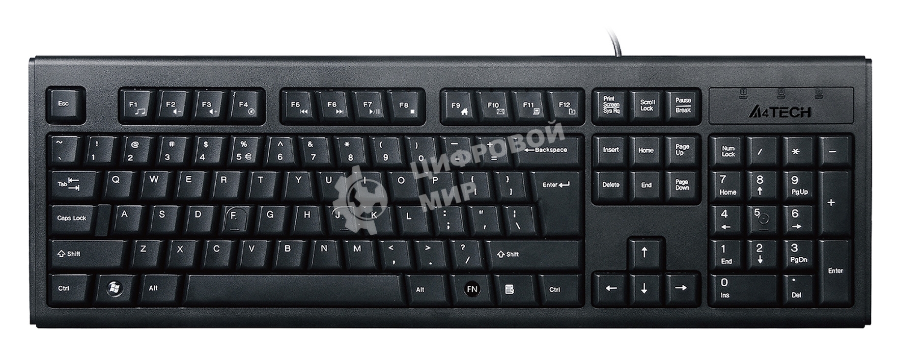 Комплект клавиатура + мышь A4 KRS-8372 клав:черный мышь:черный USB