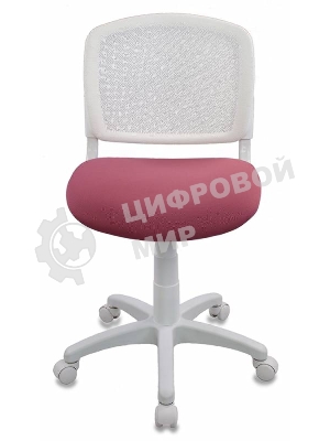 Кресло детское Бюрократ CH-W296NX/26-31 TW-15 белый, спинка сетка, сиденье розовый 26-31