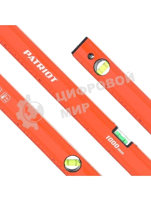 Уровень PATRIOT LCP-1000, алюминиевый фрезерованный, 1000мм