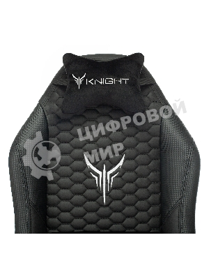 Кресло игровое Knight Neon черный соты эко.кожа с подголов. крестовина металл