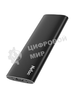 Внешний SSD Netac Z SLIM, 250 Gb, USB 3.2 Gen 2 Type-C, R/W 550/480, черный