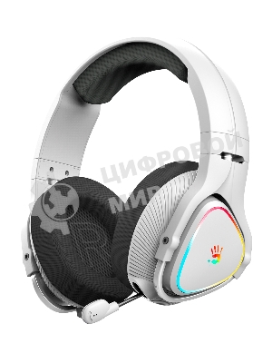 Гарнитура проводная с микрофоном A4Tech Bloody MR710 серый BT оголовье (MR710 GREY)