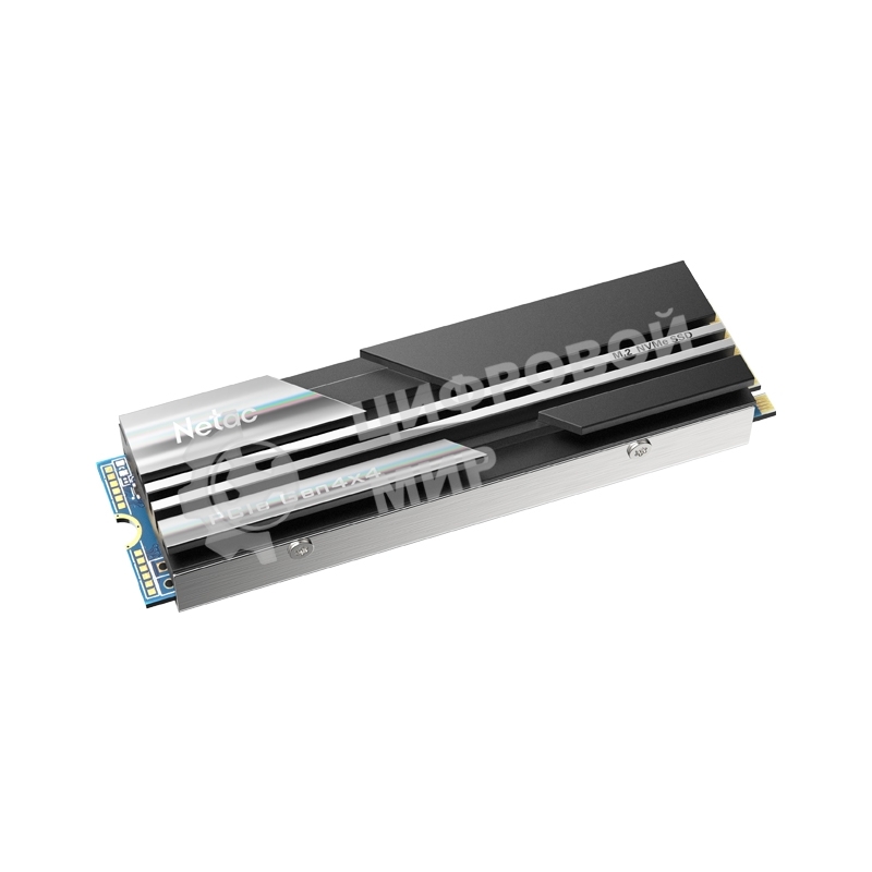 Накопитель SSD Netac NV5000, 500Gb, M.2 2280, PCIe 4.0 x4, NVMe, R/W 5000/2500, с радиатором