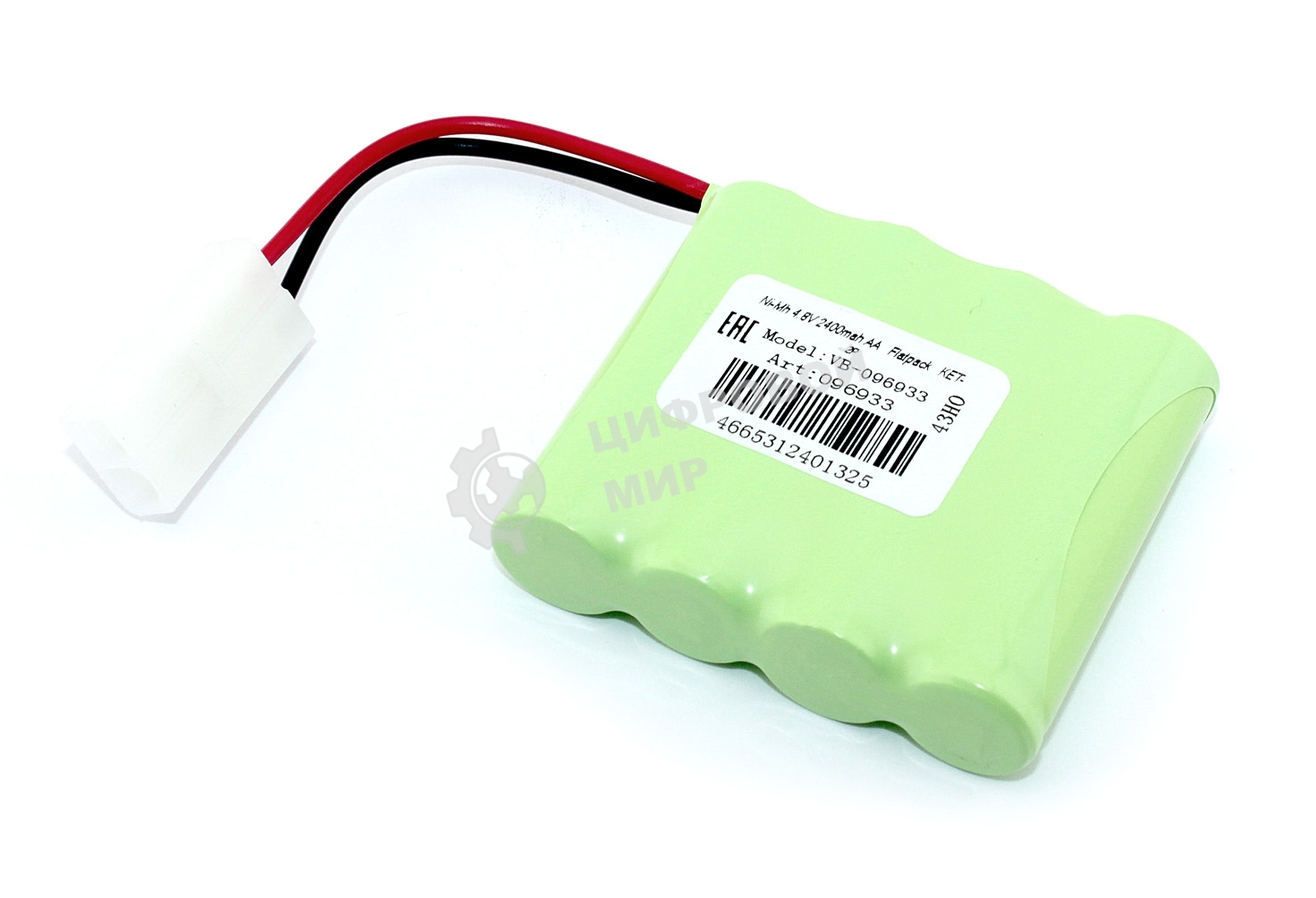 Аккумулятор Ni-Mh 4.8V 2400 mAh AA Flatpack разъем KET-2P