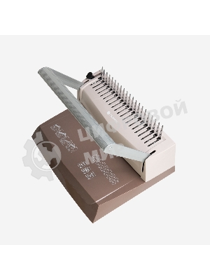 Переплетчик ГЕЛЕОС БП-16 коричневый на пластиковую пружину, А4, ручная перфорация 16 листов, переплет макс до 500 л., глубина перфорации 2-3-4-5 мм