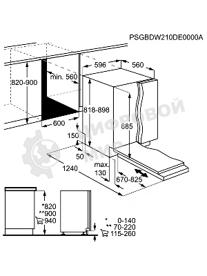 Встраиваемая посудомоечная машина Electrolux EEC87400W полноразмерная