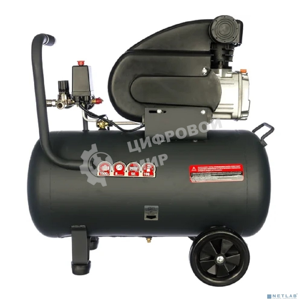 Компрессор поршневой Парма K-1500/50КМ масляный 198л/мин 50л 1500Вт серый/черный