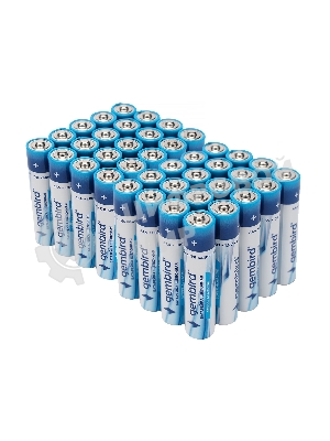 Батарейки щелочные/алкалиновые Gembird GB-LR03-40B, тип AAA, 40шт, коробка