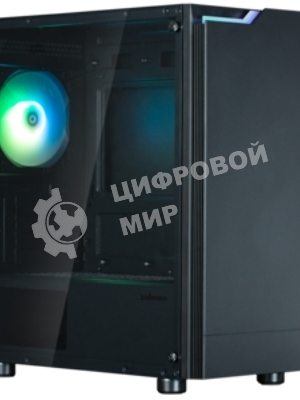 Компьютерный корпус ZALMAN T4 PLUS, MATX, черный, WINDOW, 1 x Combo (3.5'' or 2.5''), 1x3.5'', 2x2.5