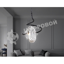 Светильник Ambrella light LH15001 BK/SM черный/дымчатый G9 max 40W D190*1400