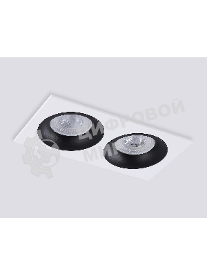 Светильник встраиваемый Ambrella light TN102732/2 WH/BK белый/черный GU5.3 175*92*23