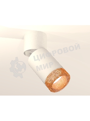 Комплект накладного поворотного светильника Ambrella light XM6312064 SWH/WH/CF белый песок/белый/кофе MR16 GU5.3 (A2220, C6312, N6154)